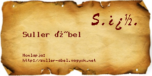 Suller Ábel névjegykártya